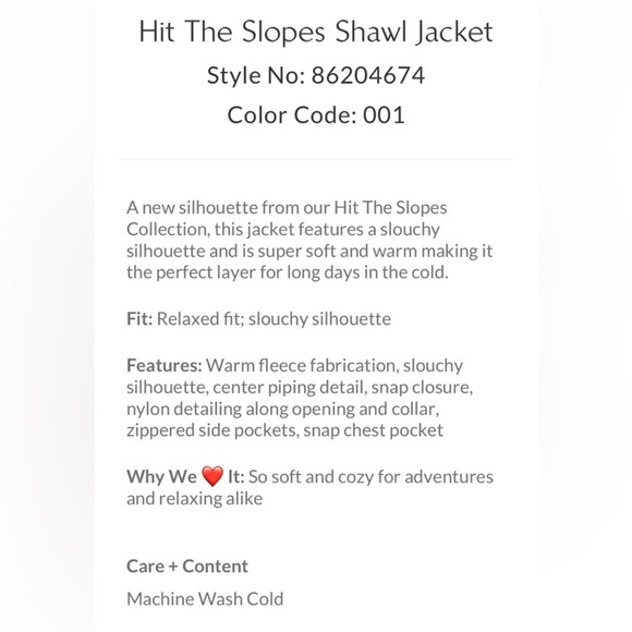 Free People hit the slopes fleece jacket - Picture 5 of 5